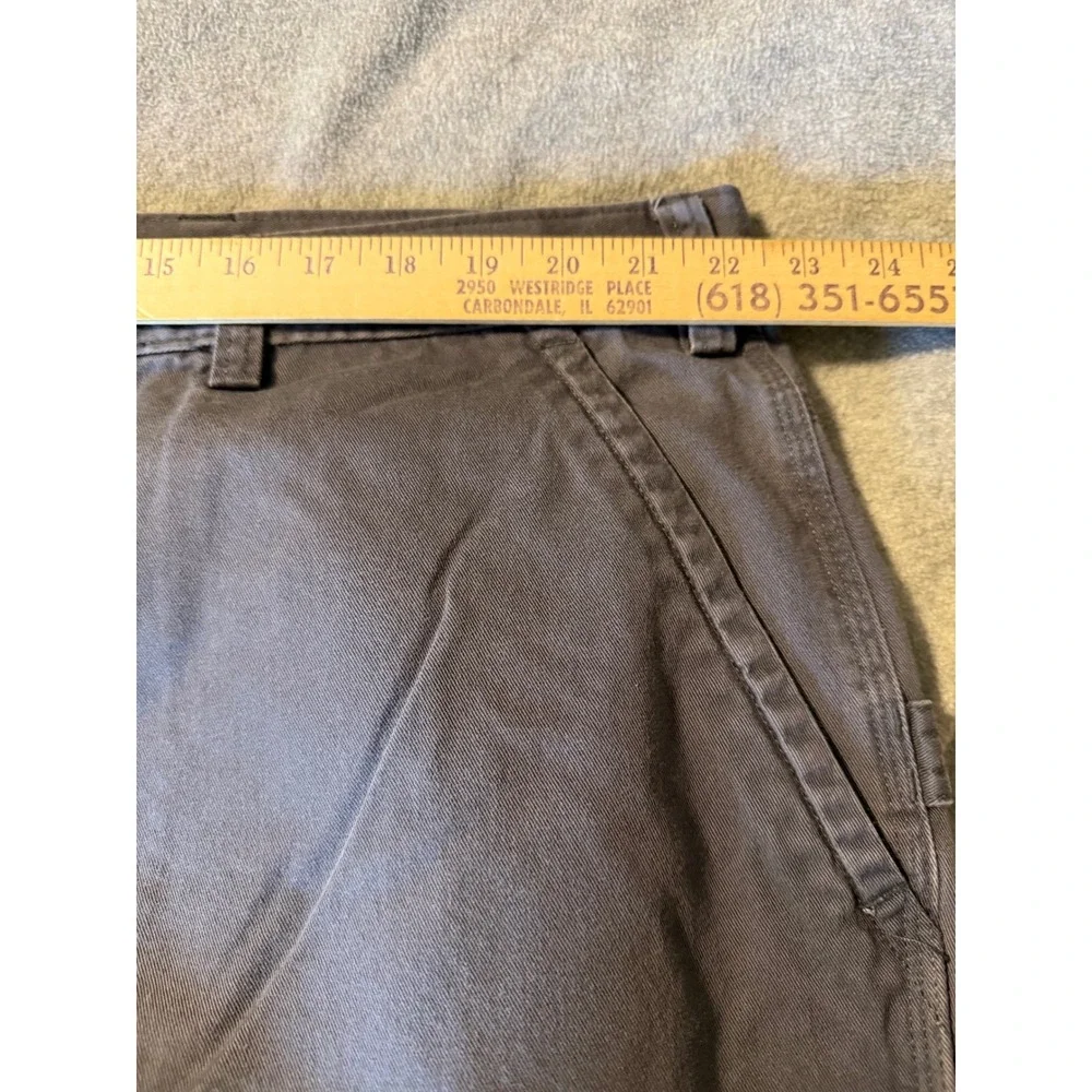 Duluth Trading Co Mens Gray Carpenter Work Pants 46x28 95016 Cotton Utility
